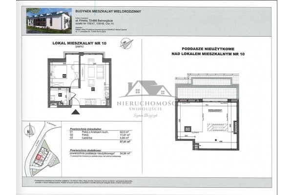 Świnoujście, Fińska, Nowe mieszkanie fińska 1b od dewelopera - 2 pokoje 37m2 1 piętro+strych