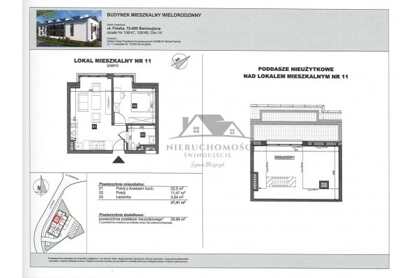 Świnoujście, Fińska, Nowe mieszkanie fińska 1b od dewelopera - 2 pokoje 37m2 1 piętro+strych