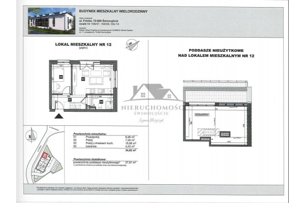 Świnoujście, Fińska, mieszkanie na parterze - 2 pokoje w nowym budynku Warsz&oacute;w