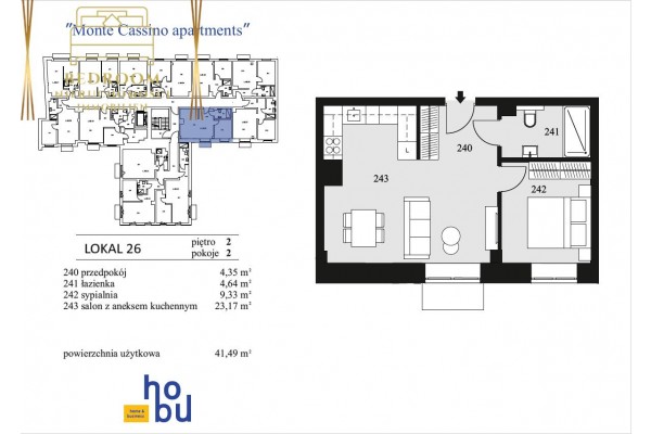 Świnoujście, Monte Cassino, Monte Cassino Apartments - 2 pokoje w centrum miasta nowy budynek