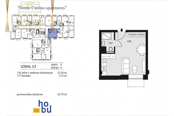 Świnoujście, Monte Cassino, Monte Cassino Apartments - kawalerka w nowym budynku ze strefą spa