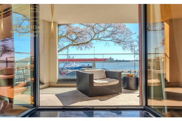 Świnoujście, wybrzeże władysława IV, Apartament z widokiem na port, duży taras, do wykończenia VAT 8%