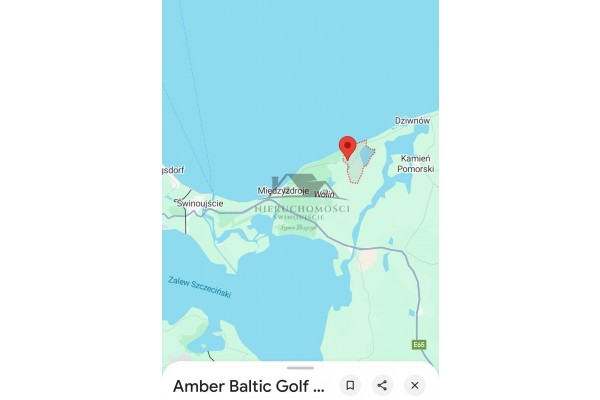 kamieński, Wolin, Kołczewo, Zwycięstwa, Duża działka pod dom przy polu Golfowym w Kołczewie - jezioro i morze