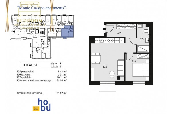 Świnoujście, Monte Cassino, Monte Cassino Apartments - 2 pokoje w centrum miasta nowy budynek