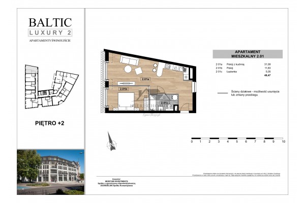 Świnoujście, Armii Krajowej, NOWE mieszkania przy placu Wolności w Świnoujściu centrum - Baltic Luxury 2