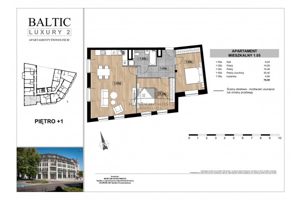 Świnoujście, Armii Krajowej, NOWE mieszkania przy placu Wolności w Świnoujściu centrum - Baltic Luxury 2