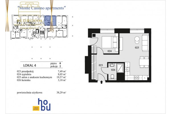 Świnoujście, Monte Cassino, Apartament nr 19 - Monte Cassino Apartments Centrum Świnoujścia