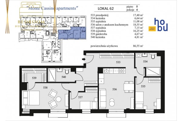 Świnoujście, Monte Cassino, Monte Cassino Apartments - 4 pokoje w centrum miasta nowy budynek