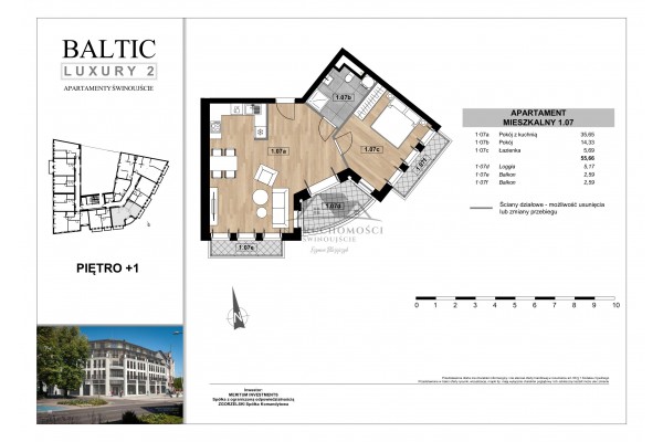 Świnoujście, Armii Krajowej, NOWE mieszkania przy placu Wolności w Świnoujściu centrum - Baltic Luxury 2