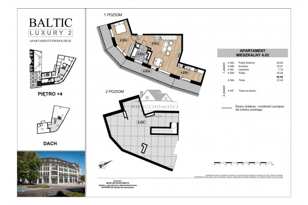 Świnoujście, Armii Krajowej, NOWE mieszkania przy placu Wolności w Świnoujściu centrum - Baltic Luxury 2