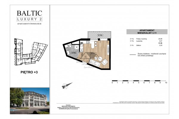Świnoujście, Armii Krajowej, NOWE mieszkania przy placu Wolności w Świnoujściu centrum - Baltic Luxury 2