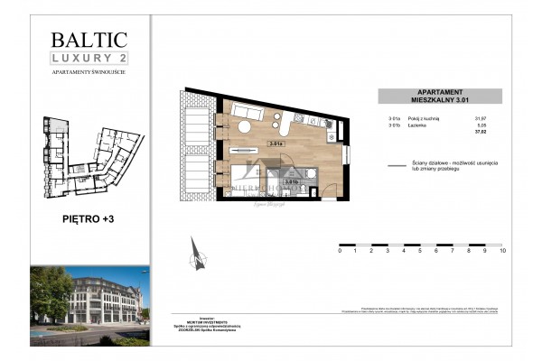 Świnoujście, Armii Krajowej, NOWE mieszkania przy placu Wolności w Świnoujściu centrum - Baltic Luxury 2