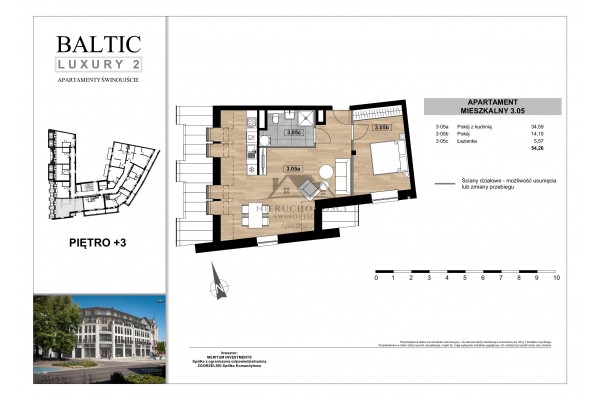 Świnoujście, Armii Krajowej, NOWE mieszkania przy placu Wolności w Świnoujściu centrum - Baltic Luxury 2