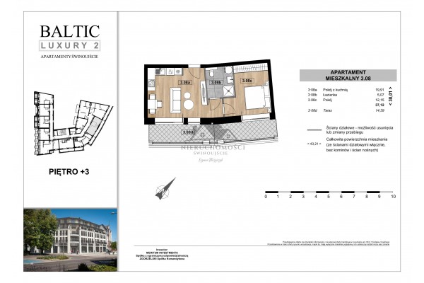 Świnoujście, Armii Krajowej, NOWE mieszkania przy placu Wolności w Świnoujściu centrum - Baltic Luxury 2