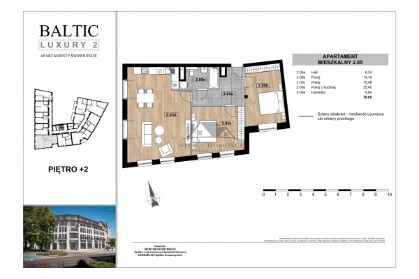 Świnoujście, Armii Krajowej, NOWE mieszkania przy placu Wolności w Świnoujściu centrum - Baltic Luxury 2