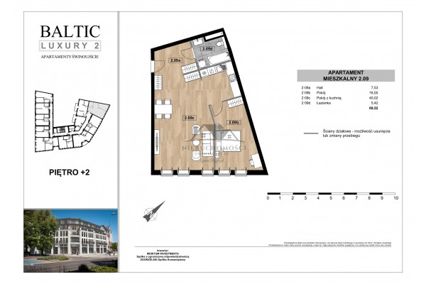 Świnoujście, Armii Krajowej, NOWE mieszkania przy placu Wolności w Świnoujściu centrum - Baltic Luxury 2