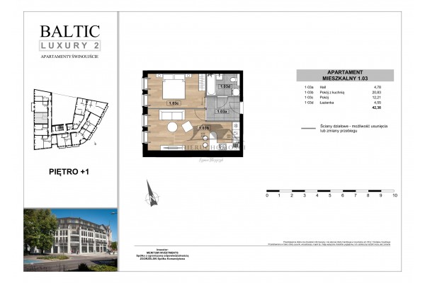 Świnoujście, Armii Krajowej, NOWE mieszkania przy placu Wolności w Świnoujściu centrum - Baltic Luxury 2